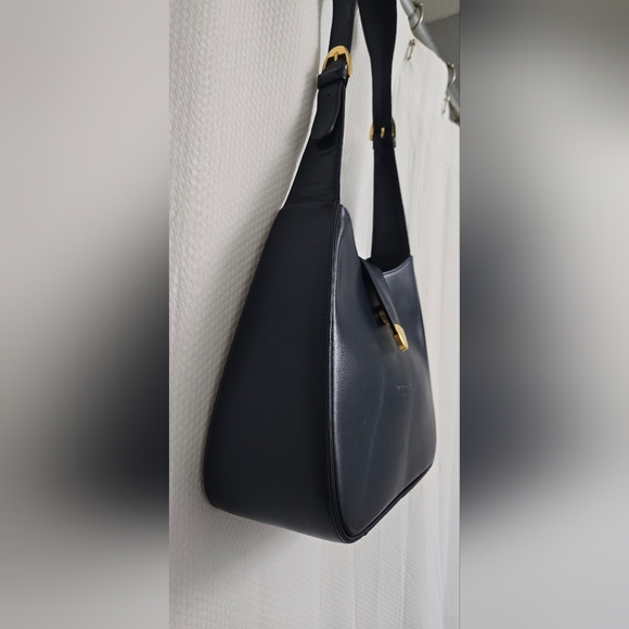 EUC Vintage Gianfranco Lotti Navy One Shoulder Bag, Made in Italy